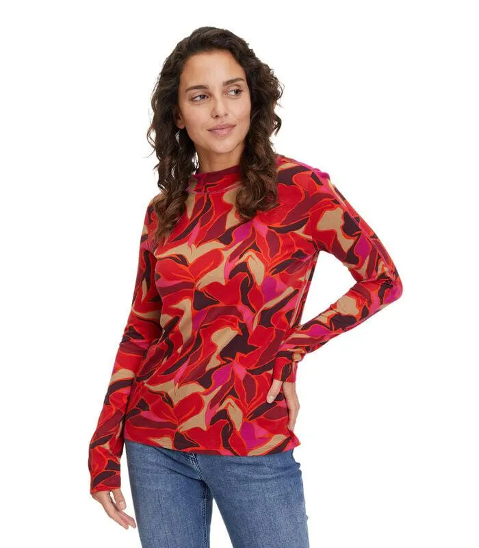 Licht transparant shirt Lange mouwen