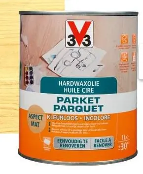 V33 PARKETOLIE 1L MAT KLEURLOOS