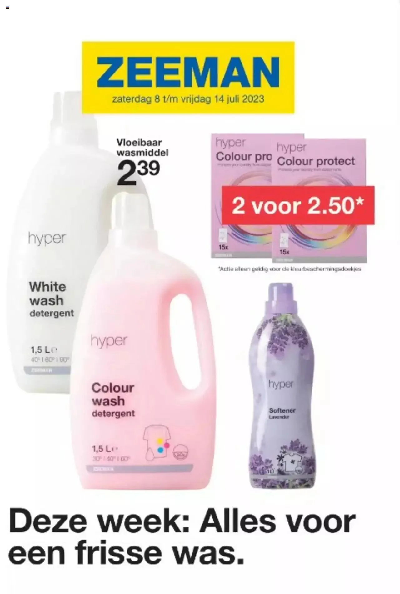 Zeeman folder van 14 juli tot 31 december 2023 - folder pagina 1