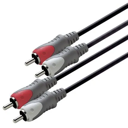 Scanpart Aansluitkabel 2xTulp (M)-(M) 0,75m