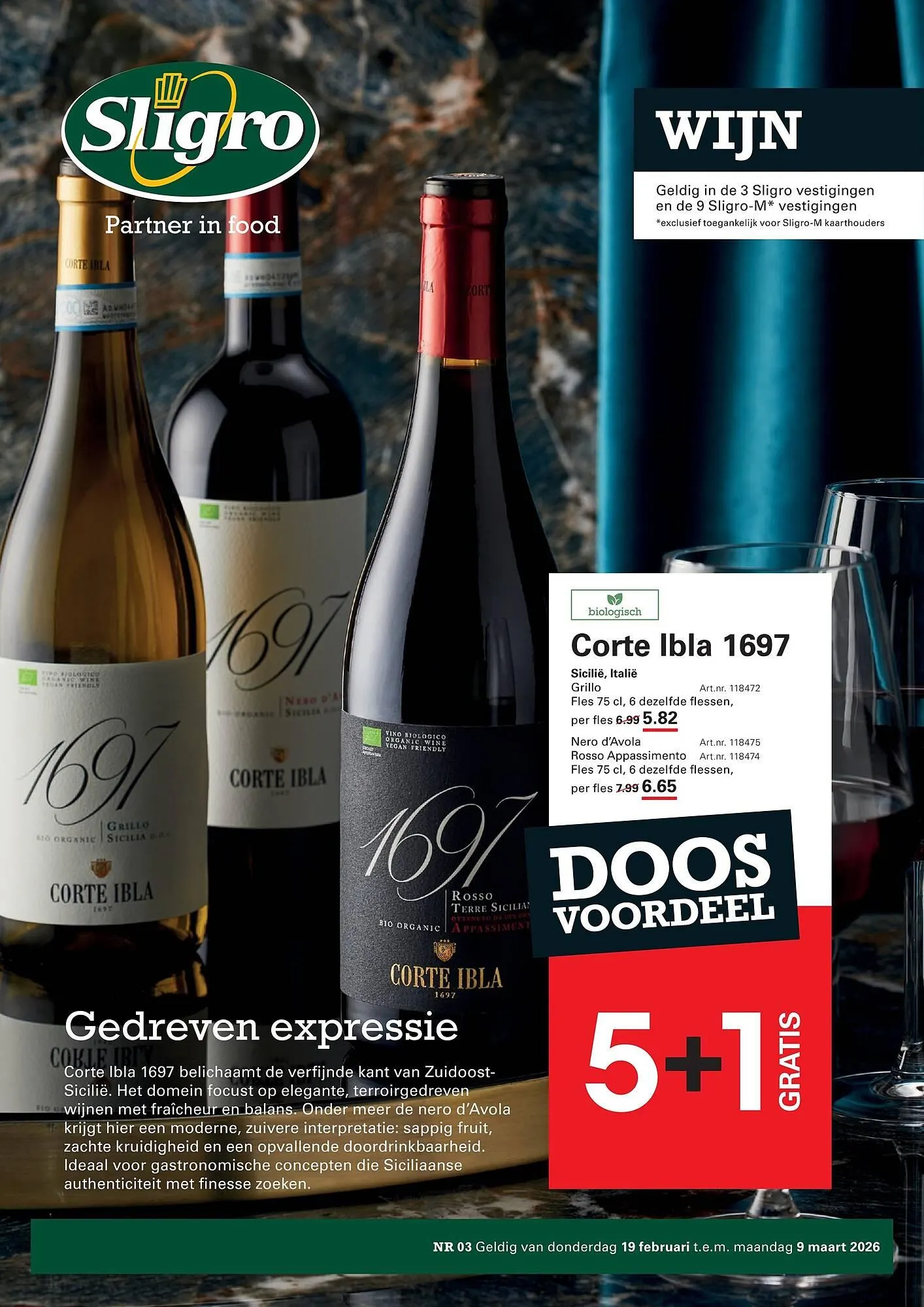 Sligro folder van 19 februari tot 9 maart 2026 - folder pagina 1