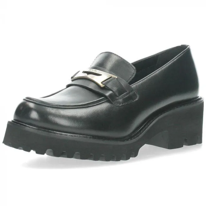 Scapa Zwarte mocassins