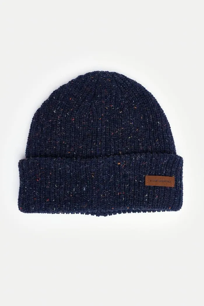 Muts spikkel rib Winter Essentials wol mix