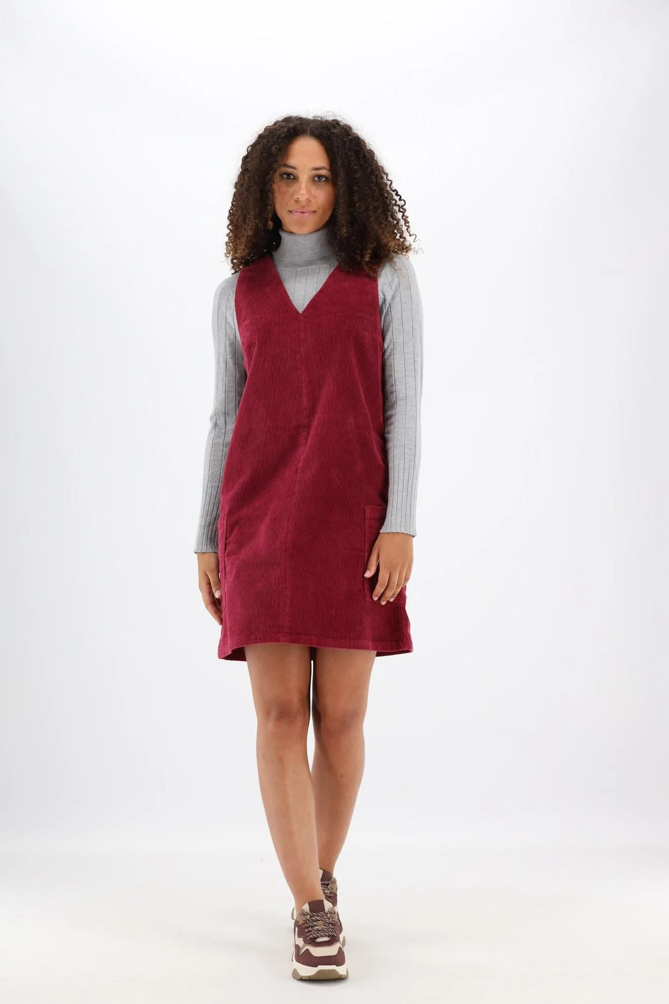 Bordeaux korte corduroy overgooier