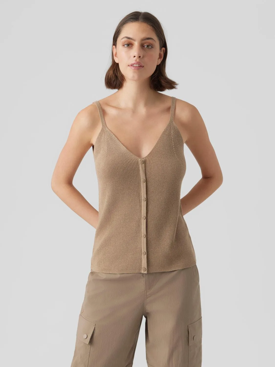 Regular fit V-Hals Tanktop