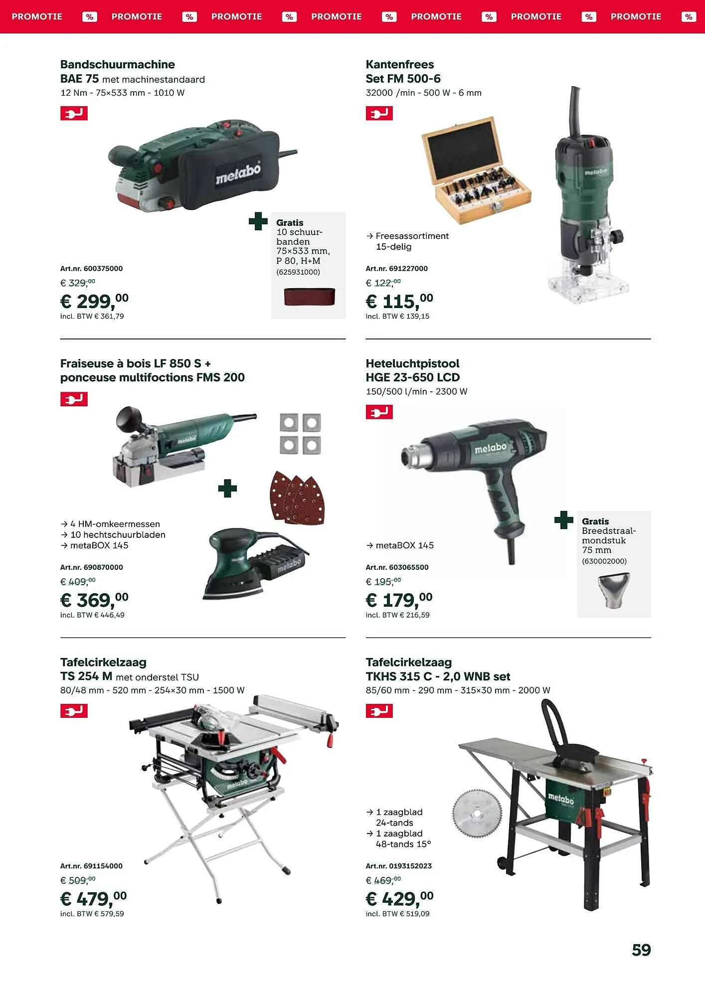 Metabo folder van 17 september tot 31 maart 2026 - folder pagina 59