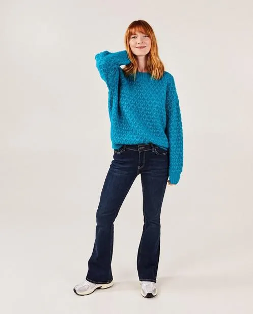 Trui met gebreid patroon