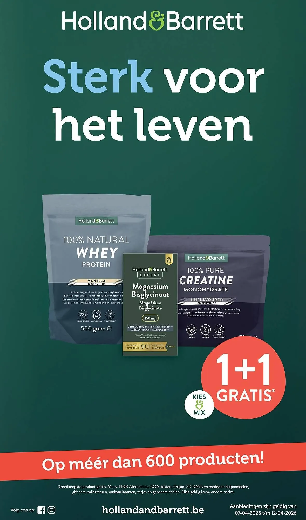Holland & Barrett folder van 7 april tot 12 april 2026 - folder pagina 1