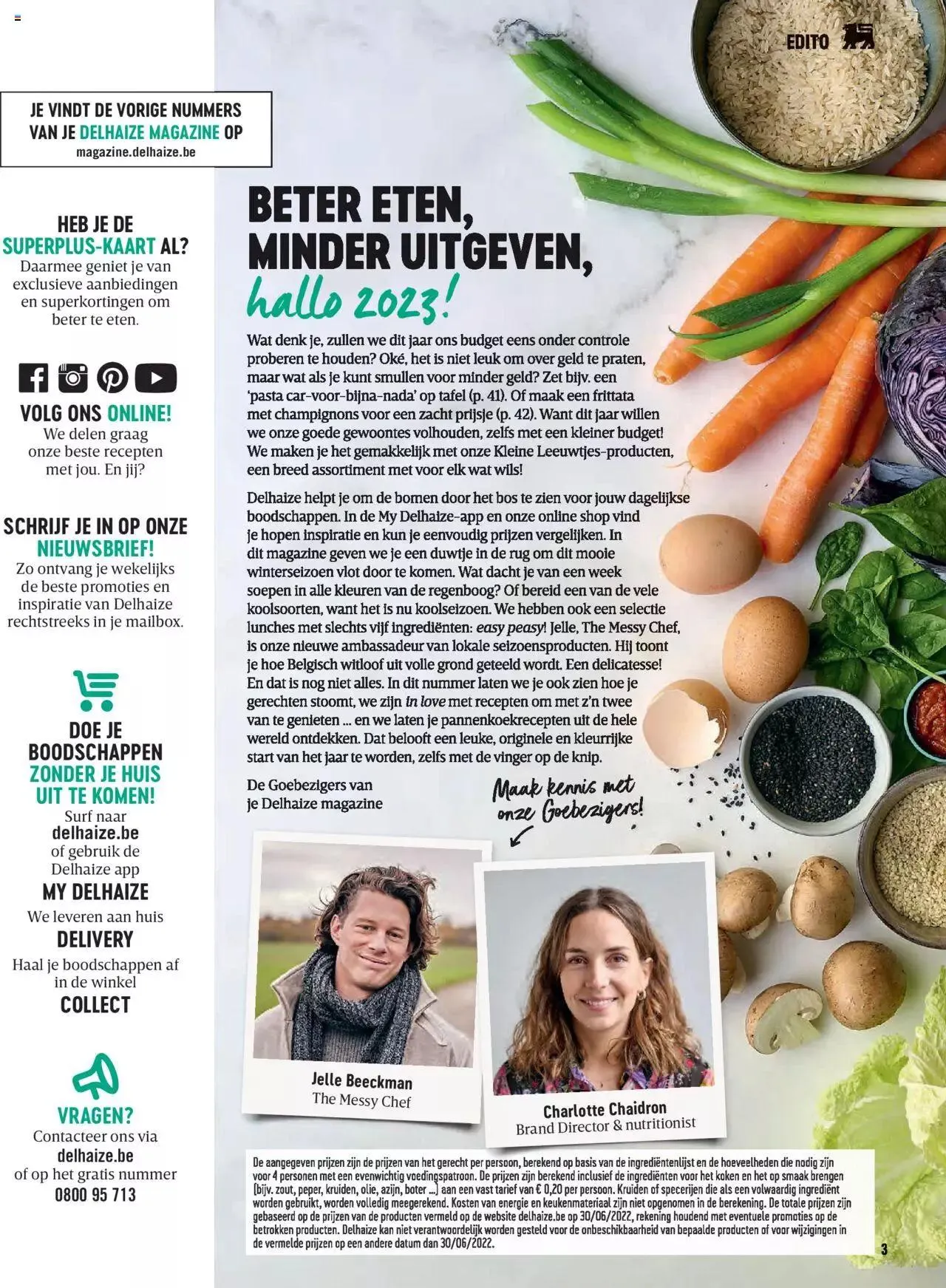 Delhaize magazine N°68 BE van 1 januari tot 31 december 2023 - folder pagina 3