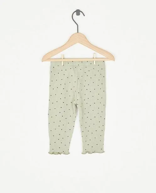 Legging met wafelpatroon