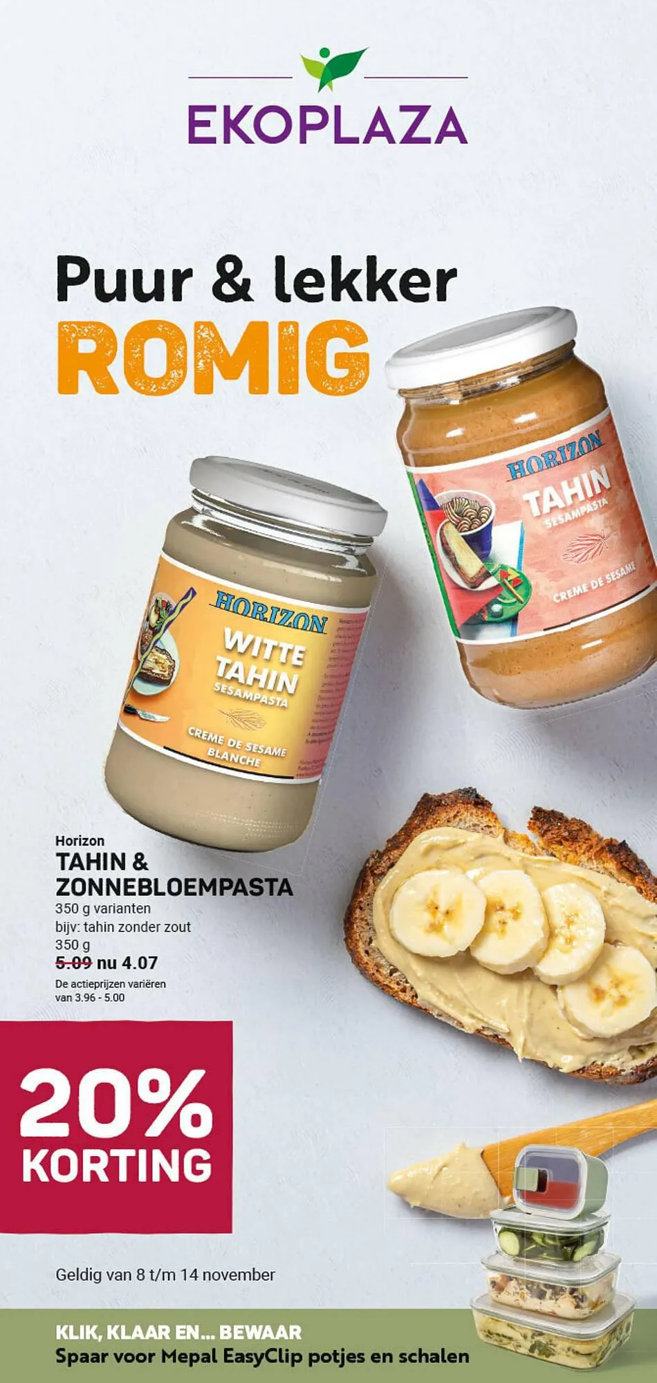 Ekoplaza Folder van 10 november tot 10 november 2023 - folder pagina 1