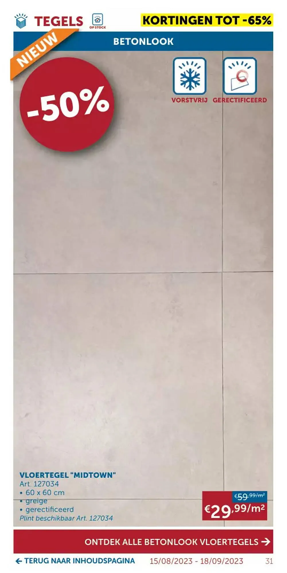 Zelfbouwmarkt folder van 15 augustus tot 18 september 2023 - folder pagina 31