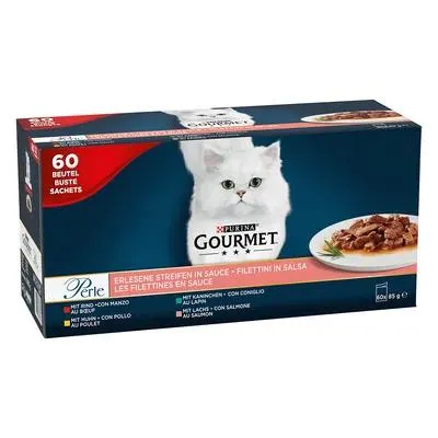Sachets Gourmet 60 x 85 g ou 6 x 50 g pour chat : 25 % de remise !