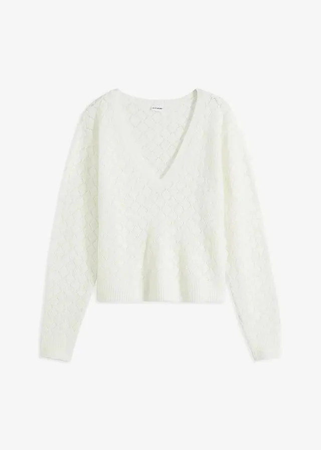 Pull en maille ajourée