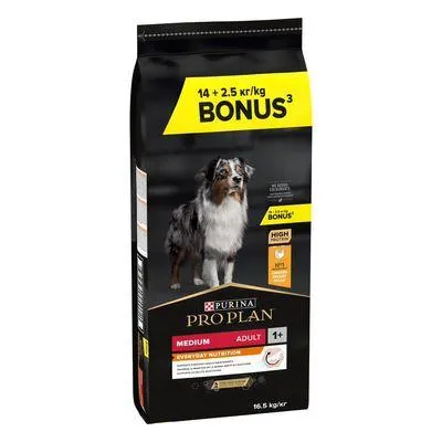 Purina Pro Plan 16,5 kg ração para cães em promoção: 14 + 2,5 kg grátis!