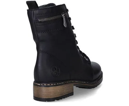 Rieker Veterboots Zwart Dames