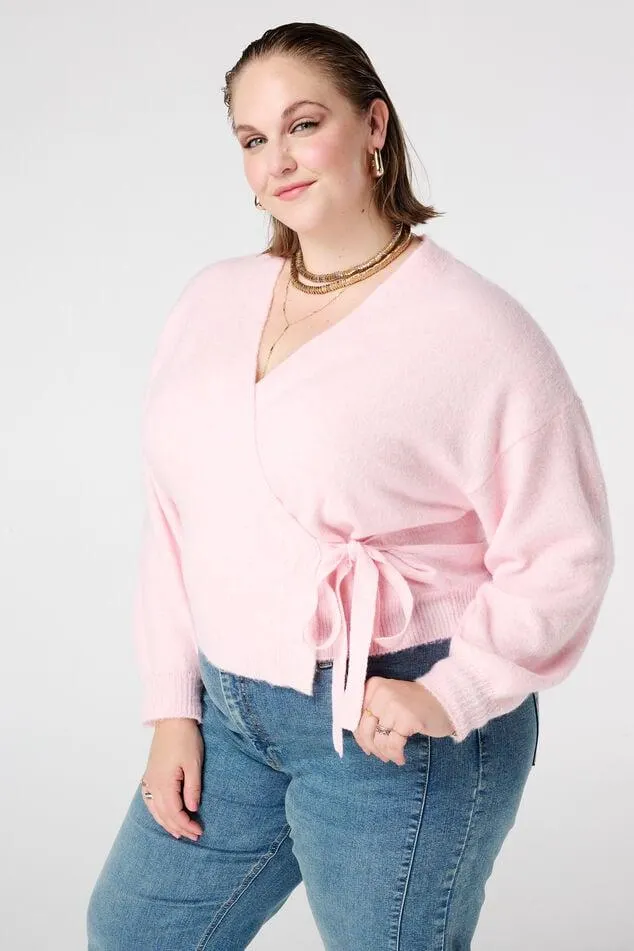 Overslag vest met strikceintuur