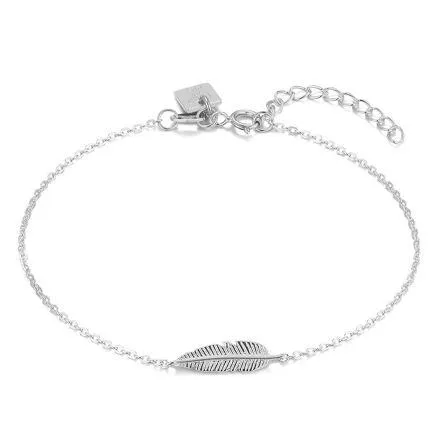 Armband in zilver, veer