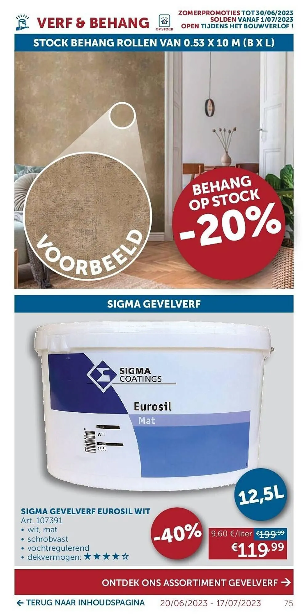 Zelfbouwmarkt folder van 20 juni tot 17 juli 2023 - folder pagina 75