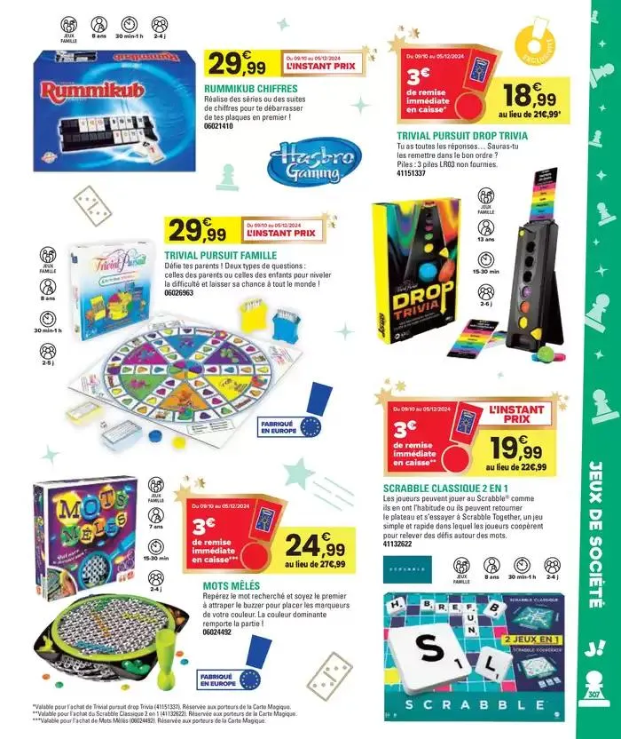 Jouez À L'infin van 29 oktober tot 5 december 2024 - folder pagina 307