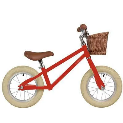 Bobbin Loopfiets moonbug balance bike - gloss red