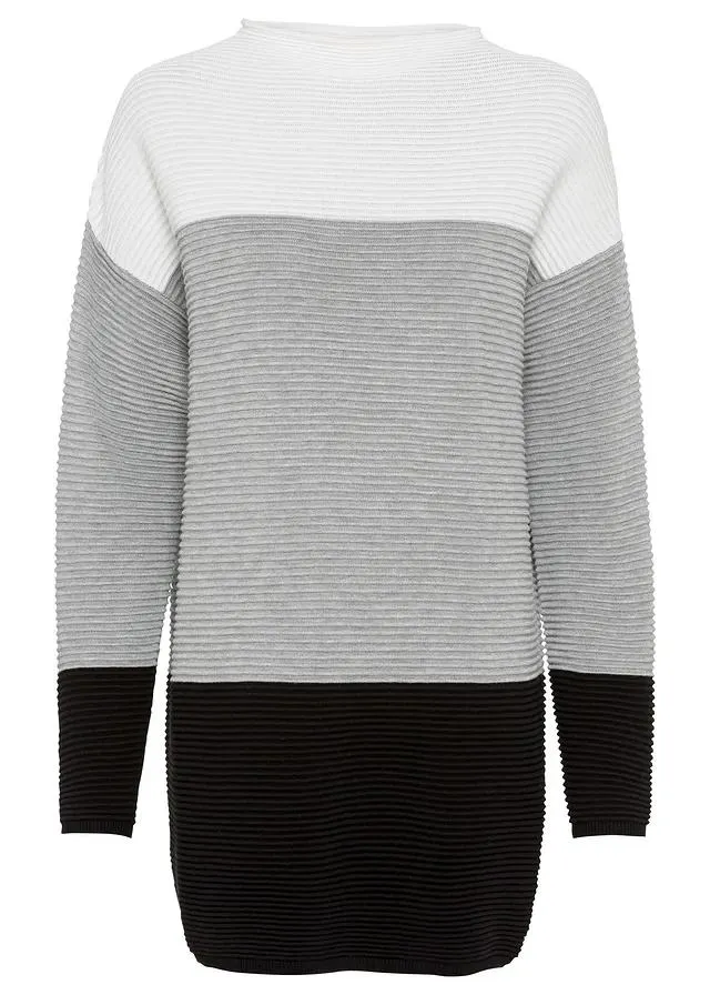 Pull long à rayures