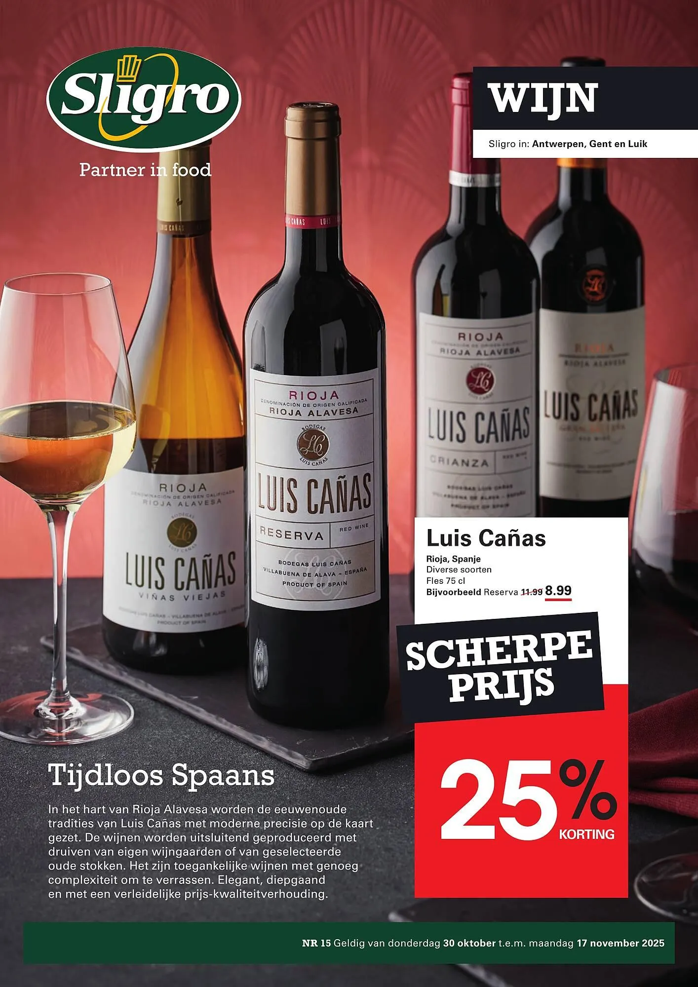 Sligro folder van 30 oktober tot 17 november 2025 - folder pagina 1