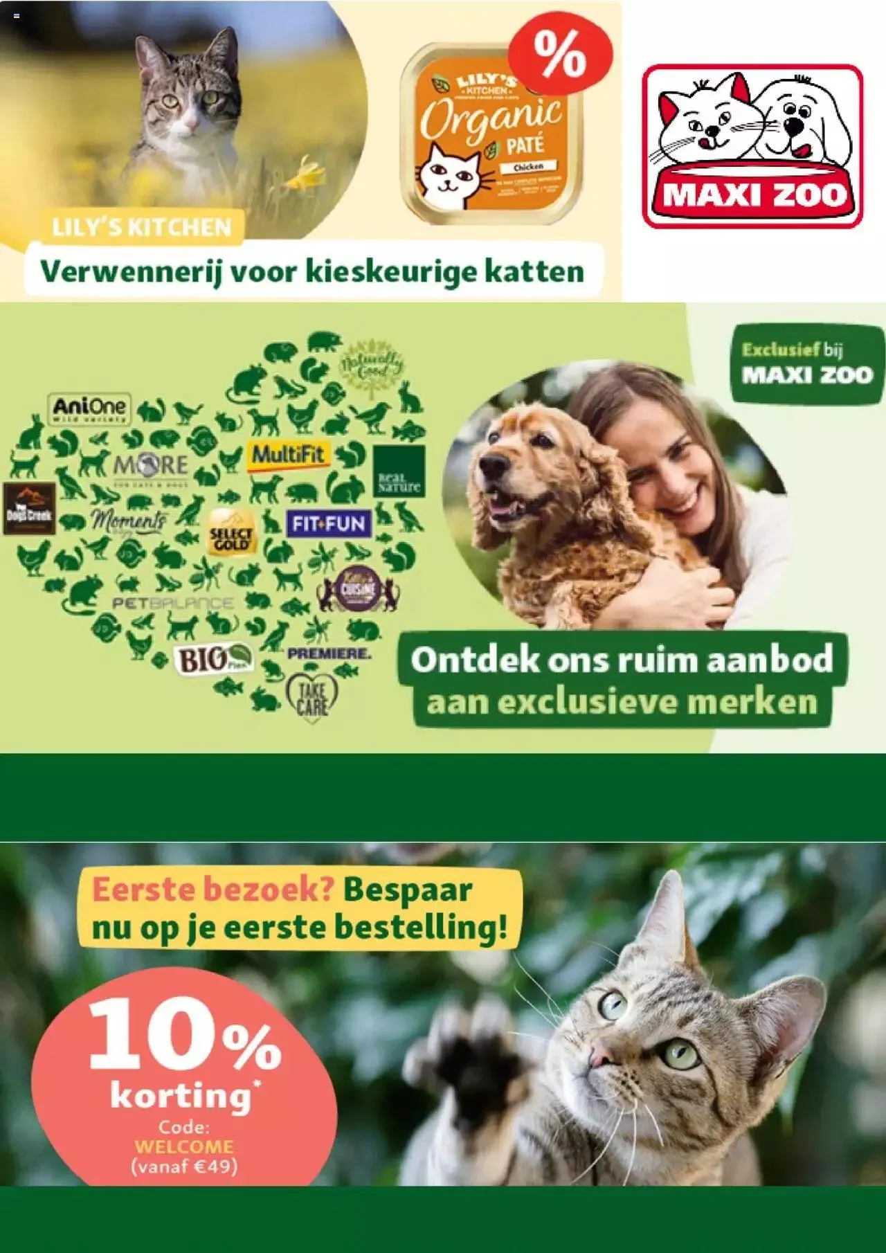 Maxi Zoo folder / publicité van 12 juli tot 31 december 2023 - folder pagina 1