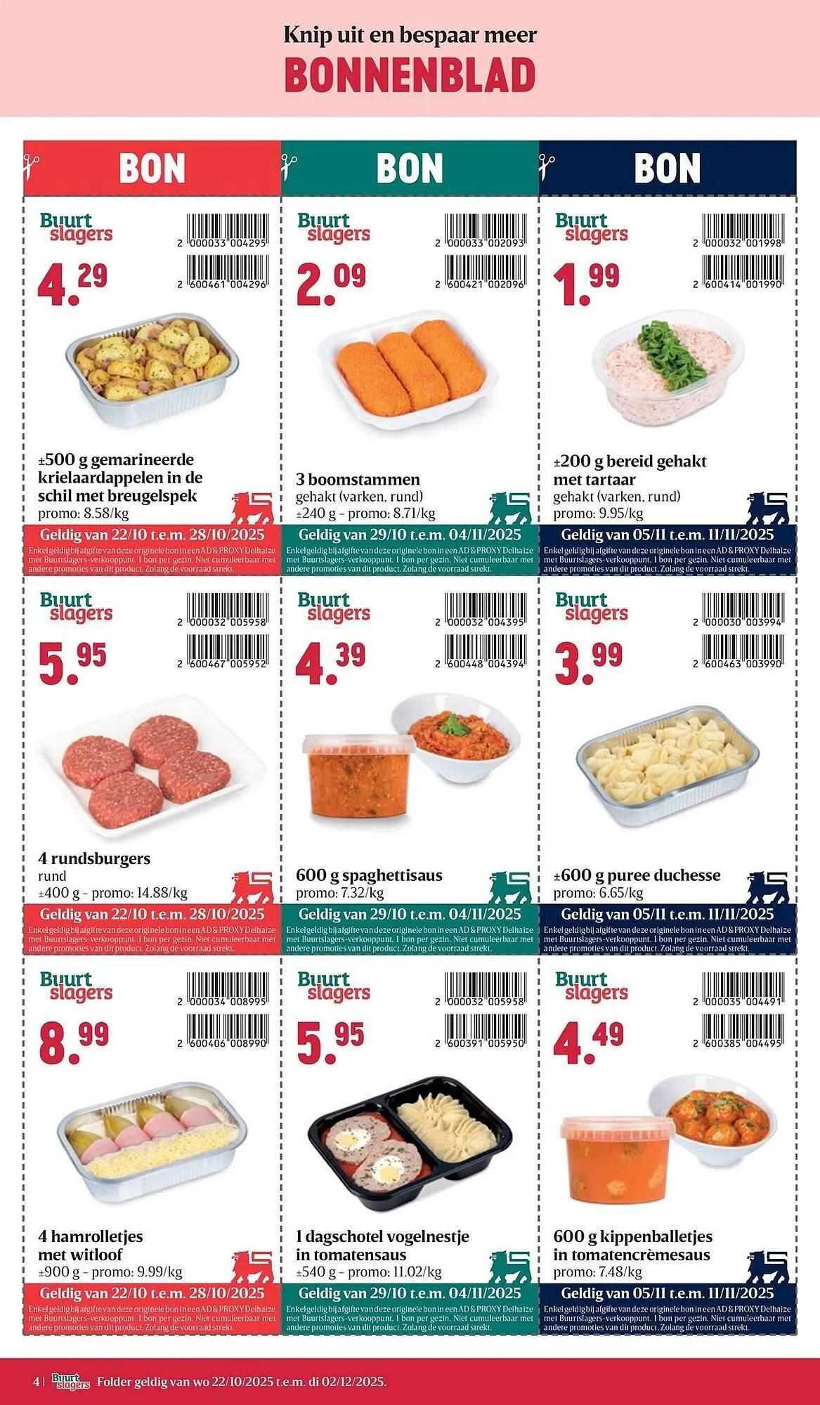 Buurtslagers folder van 22 oktober tot 2 december 2025 - folder pagina 4