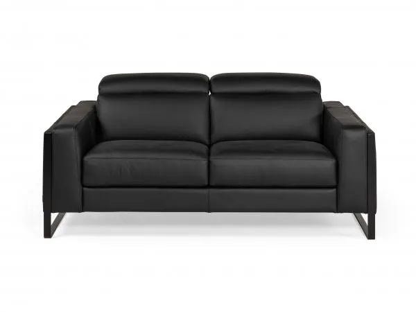2-zit zetel PIER - Leder zwart