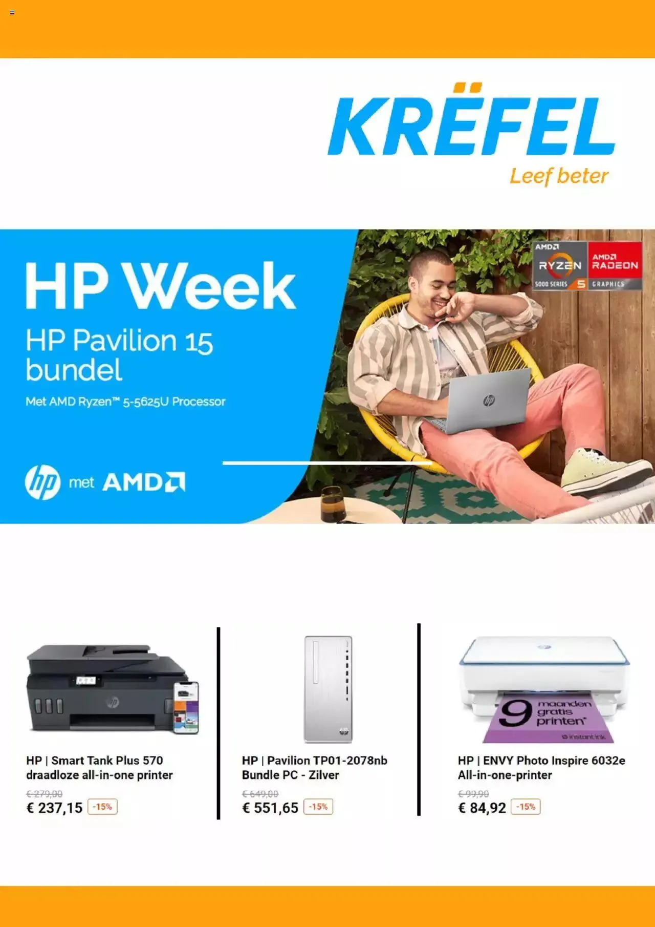 Krëfel folder / publicité van 25 april tot 31 december 2023 - folder pagina 1