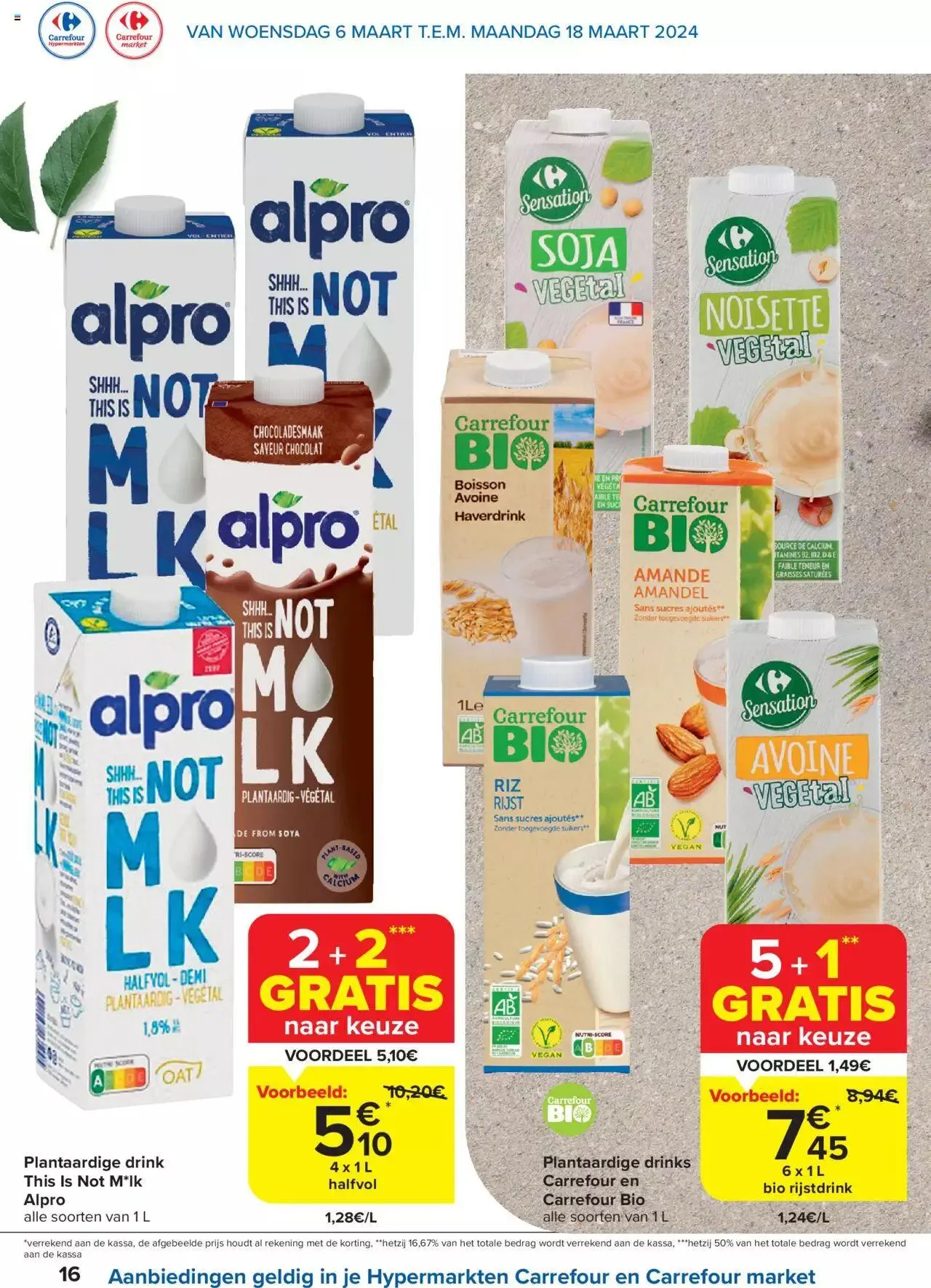 Carrefour Veggie Special van 18 maart tot 11 maart 2024 - folder pagina 16