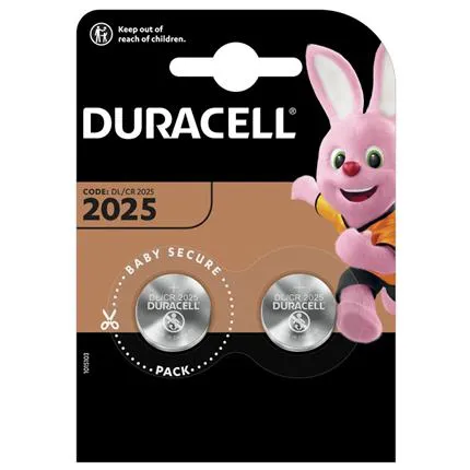 Duracell Knoopcel Lithium 2025 2 stuks