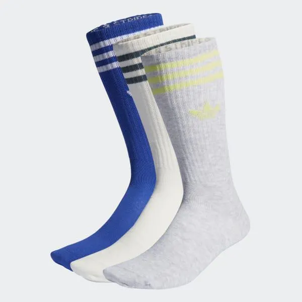 Solid Crew Socks 3 Pairs