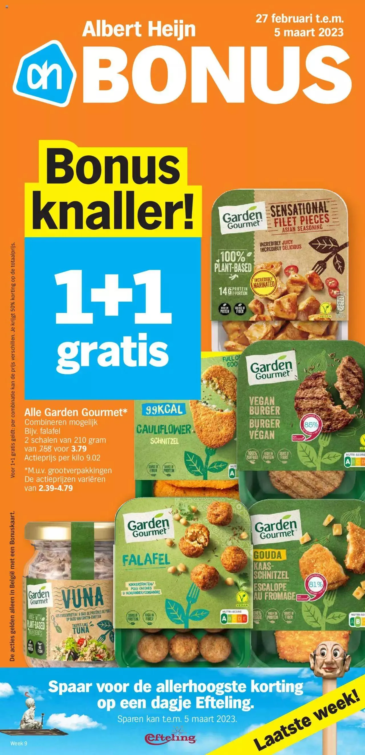 Albert Heijn folder week / de la semaine 09 van 5 maart tot 31 december 2023 - folder pagina 1