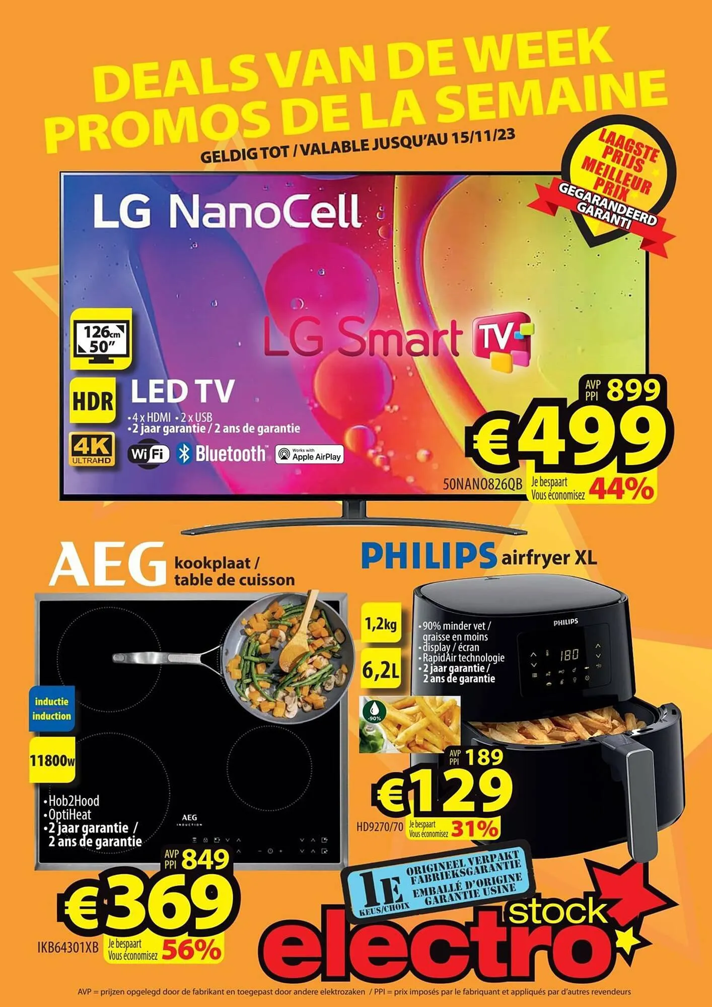 ElectroStock folder van 8 november tot 15 november 2023 - folder pagina 1