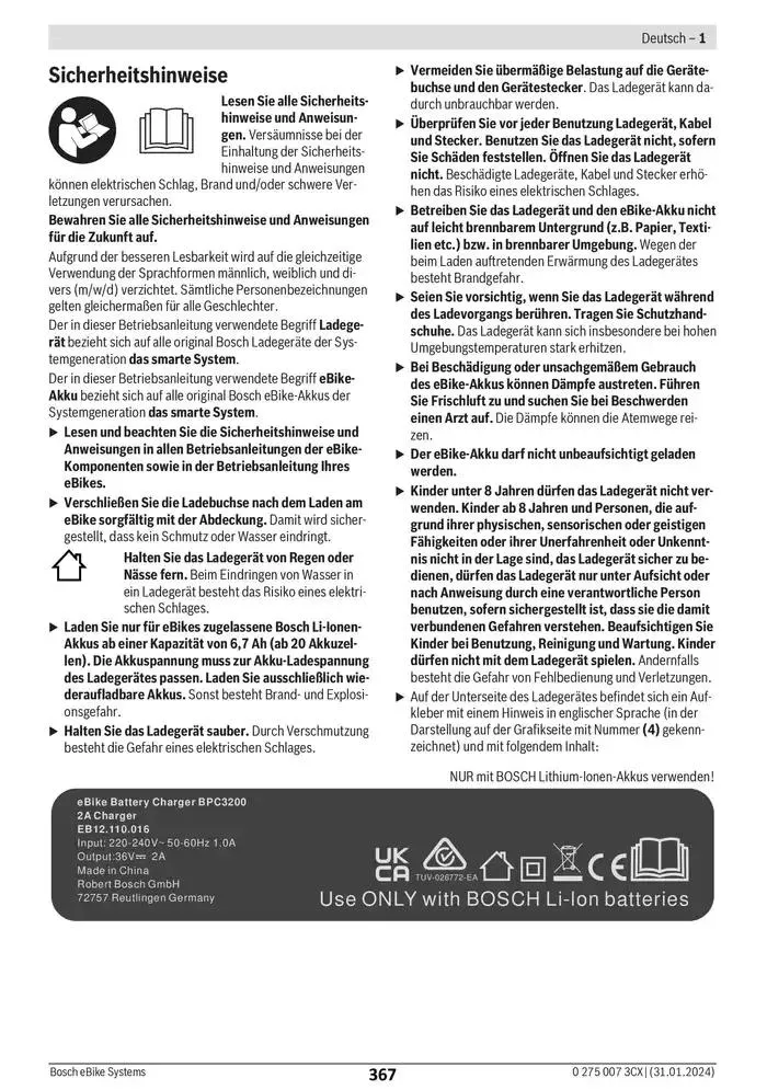 Electric Bike Manual van 12 februari tot 12 augustus 2025 - folder pagina 367