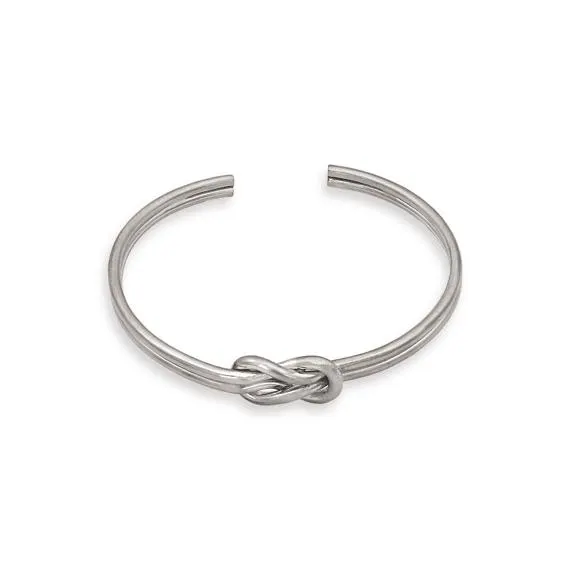 Armband in edelstaal, knoopdesign