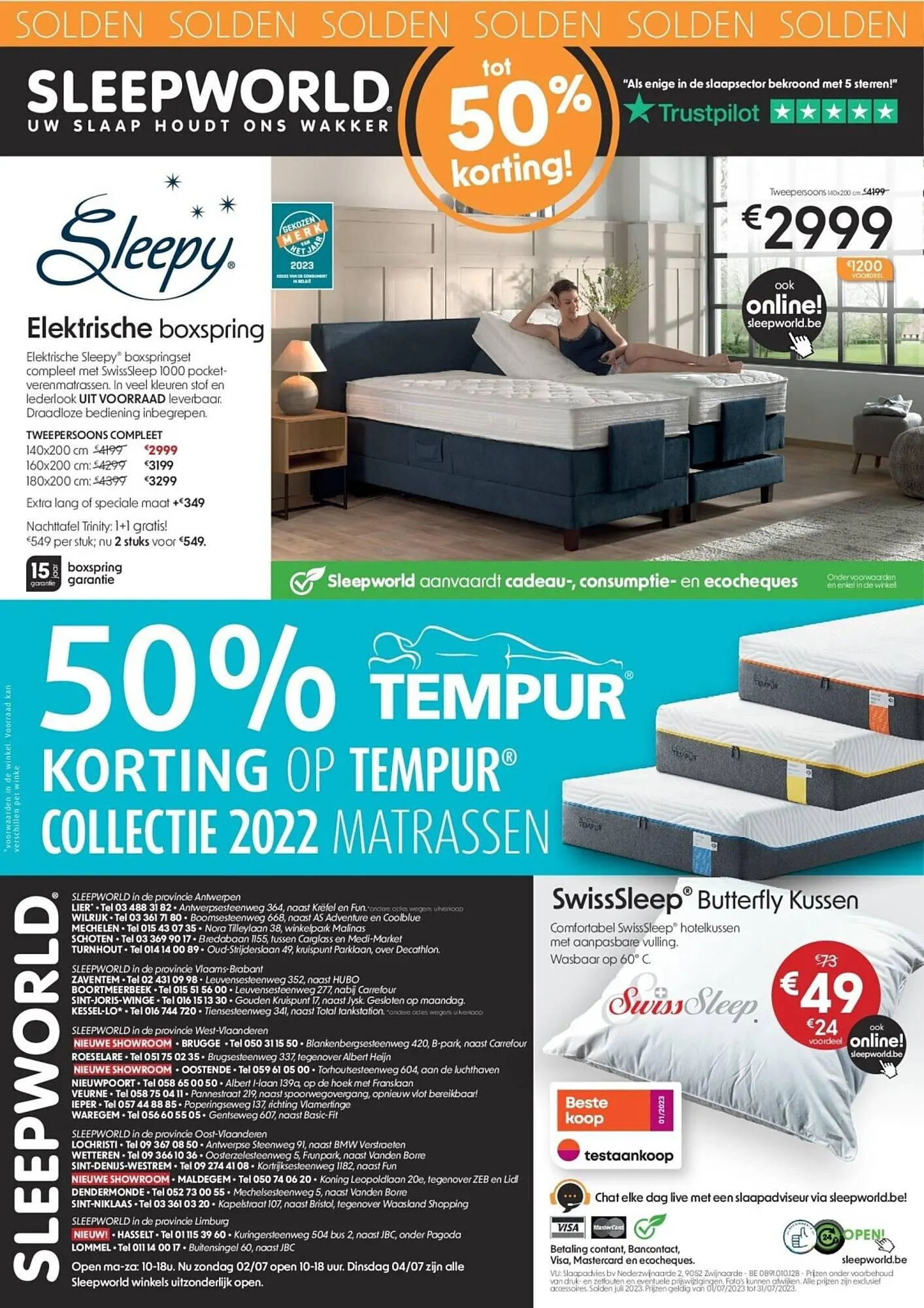 Sleepworld folder van 1 juli tot 31 juli 2023 - folder pagina 12