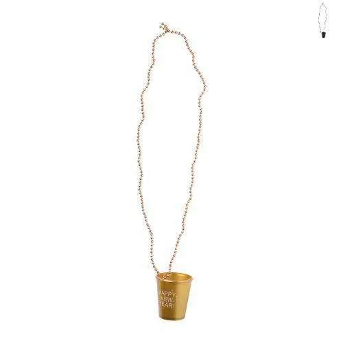 Ketting shotglas NY - diverse kleuren - 80 cm