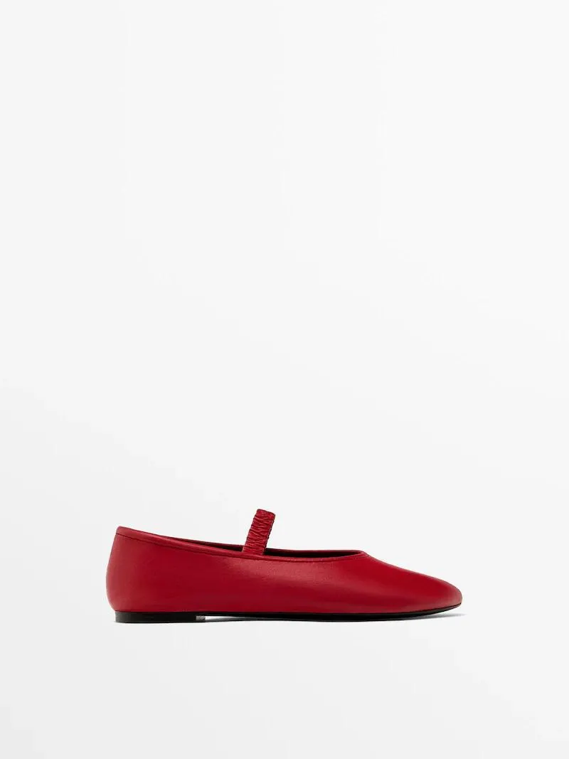 Soft elastic ballet flats
