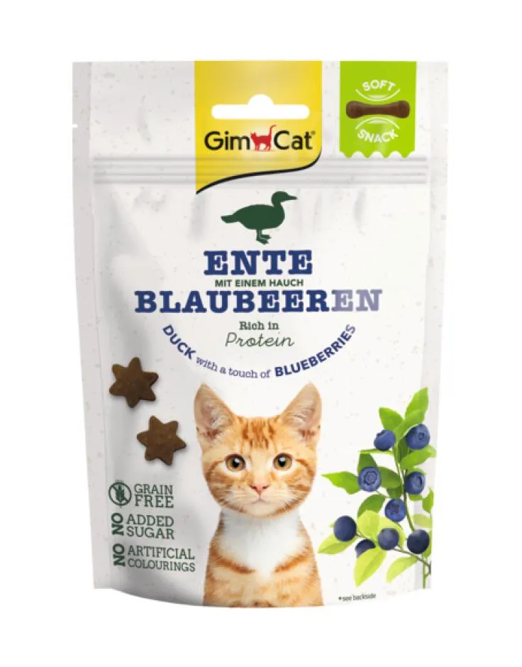 GimCat soft snack eend & bosbessen 60g