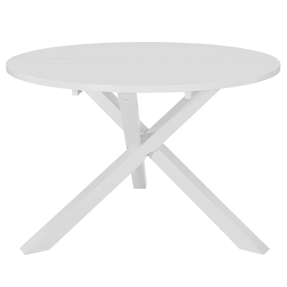 VIDAXL Eettafel 120x75 cm MDF wit