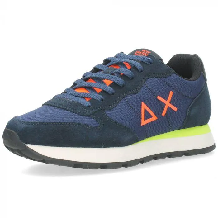 Blauwe sneakers Tom Fluo