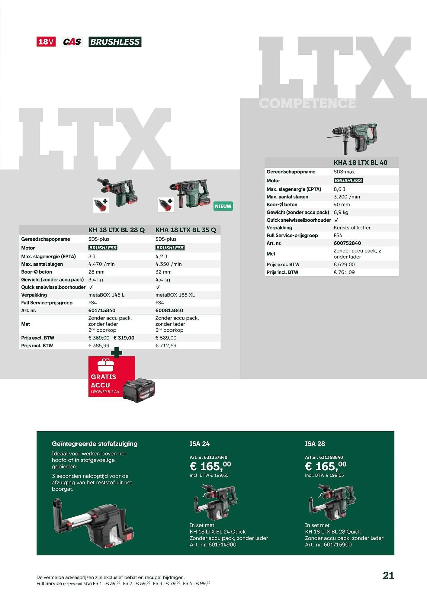 Metabo folder van 17 september tot 31 maart 2026 - folder pagina 21