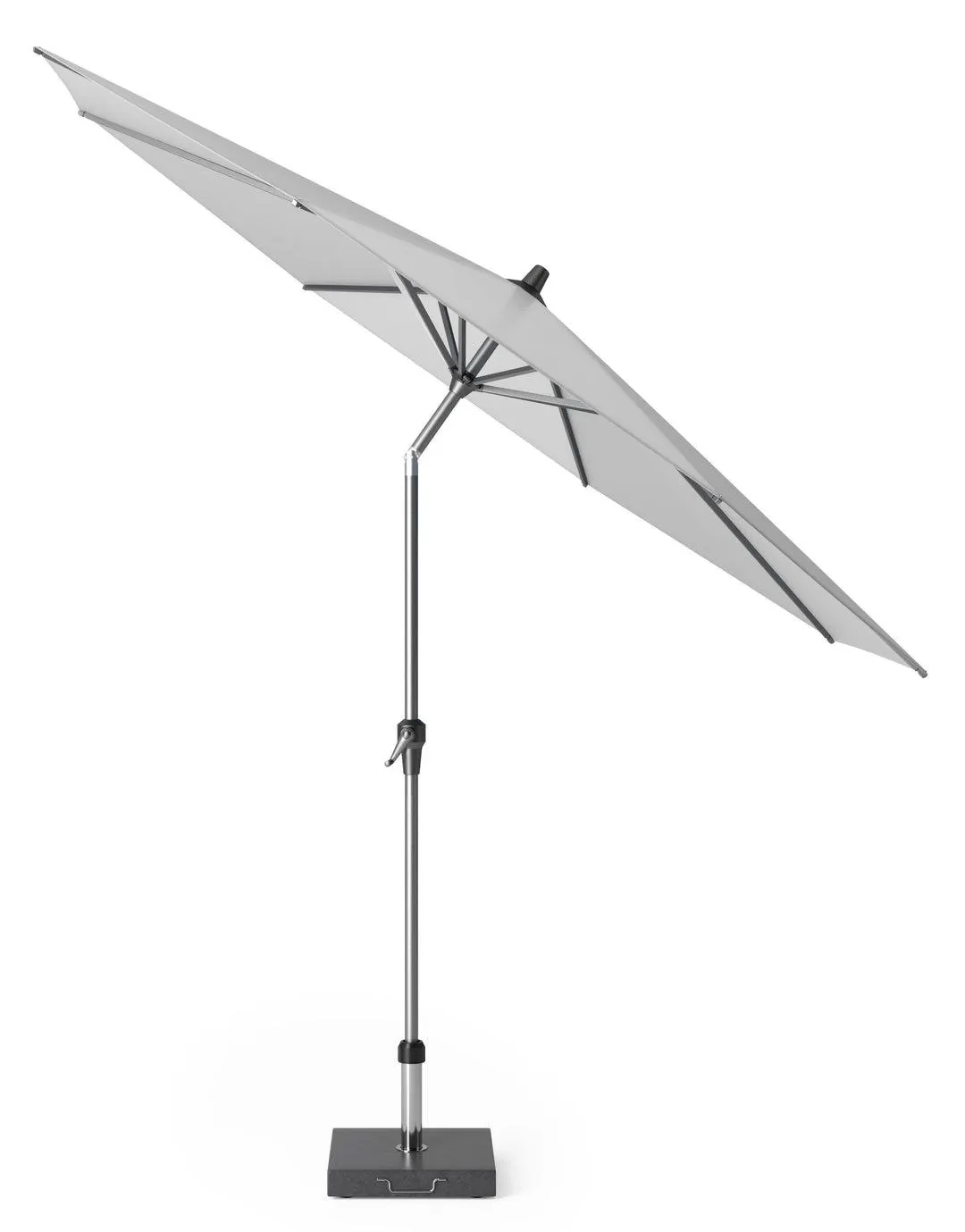 Riva stokparasol Ø 300 licht grijs