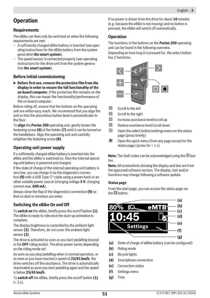 Electric Bike Manual van 12 februari tot 12 augustus 2025 - folder pagina 51