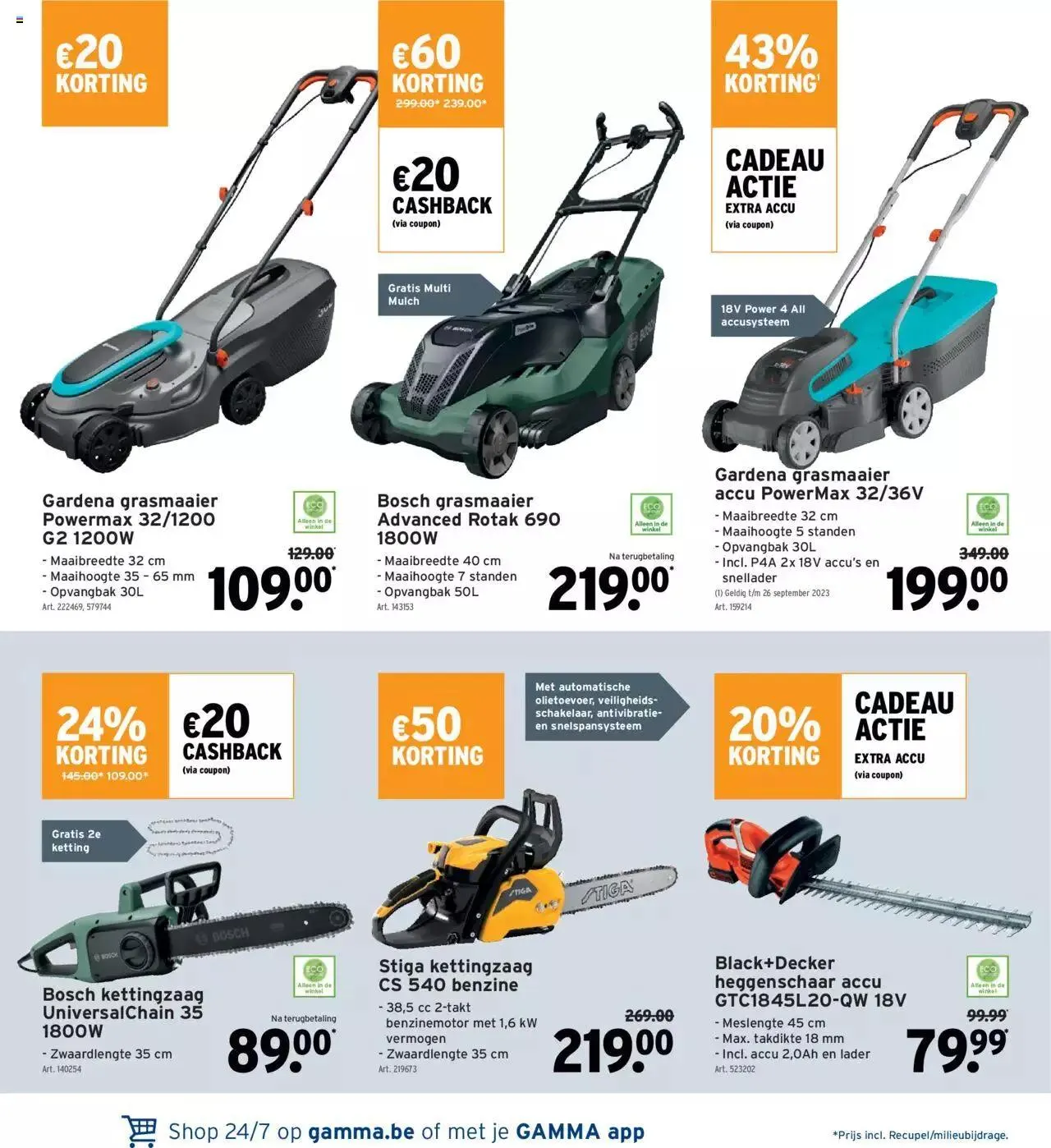 GAMMA folder van 11 juni tot 31 december 2023 - folder pagina 20