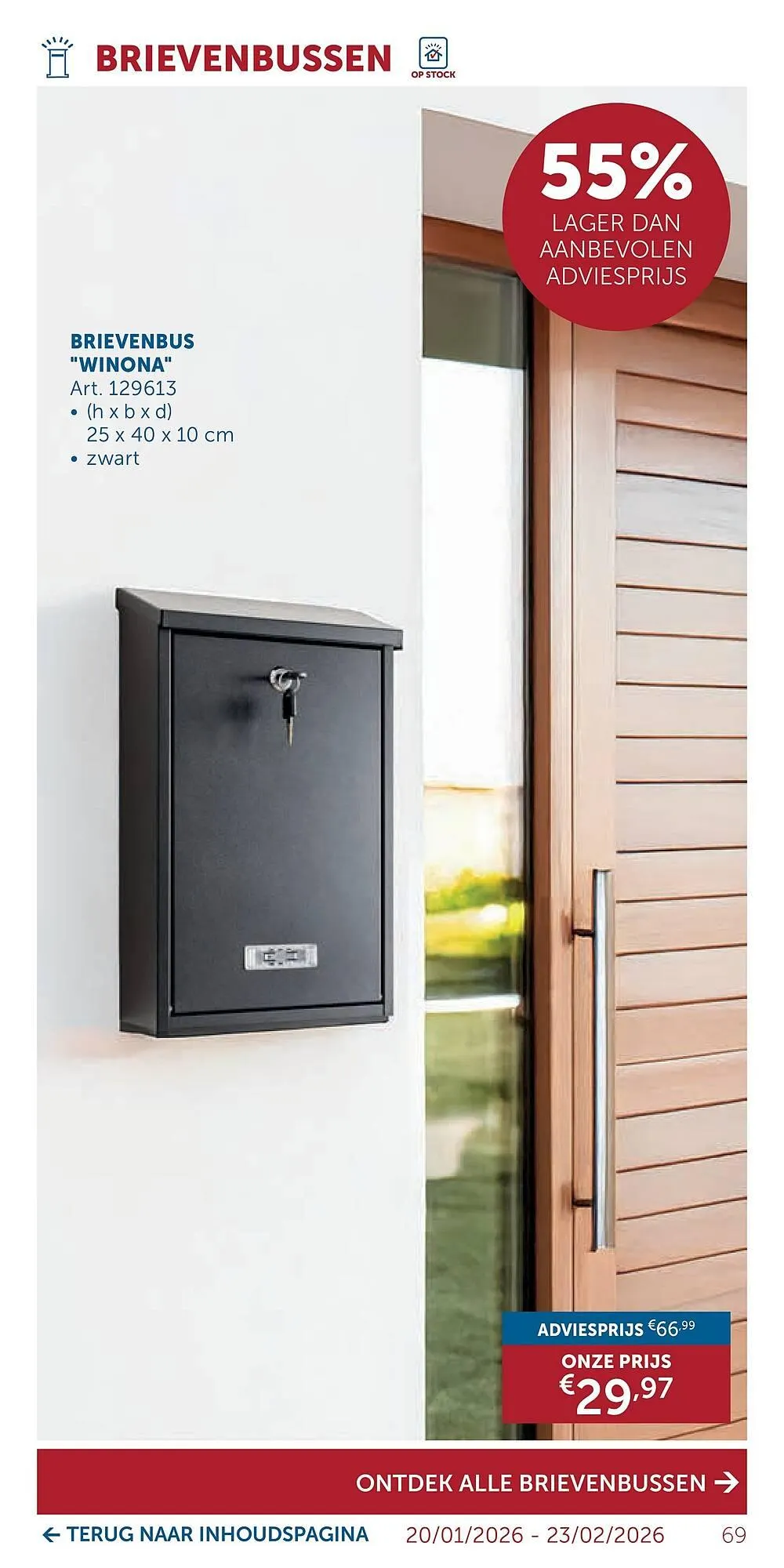 Zelfbouwmarkt folder van 20 januari tot 23 februari 2026 - folder pagina 69