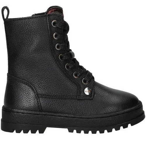 IK-KE Veterboots Zwart Meisjes